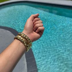 14k & 18k 20mm Miami Cuban Link Gold Plated Chain Necklace Waterproof Non Tarnish