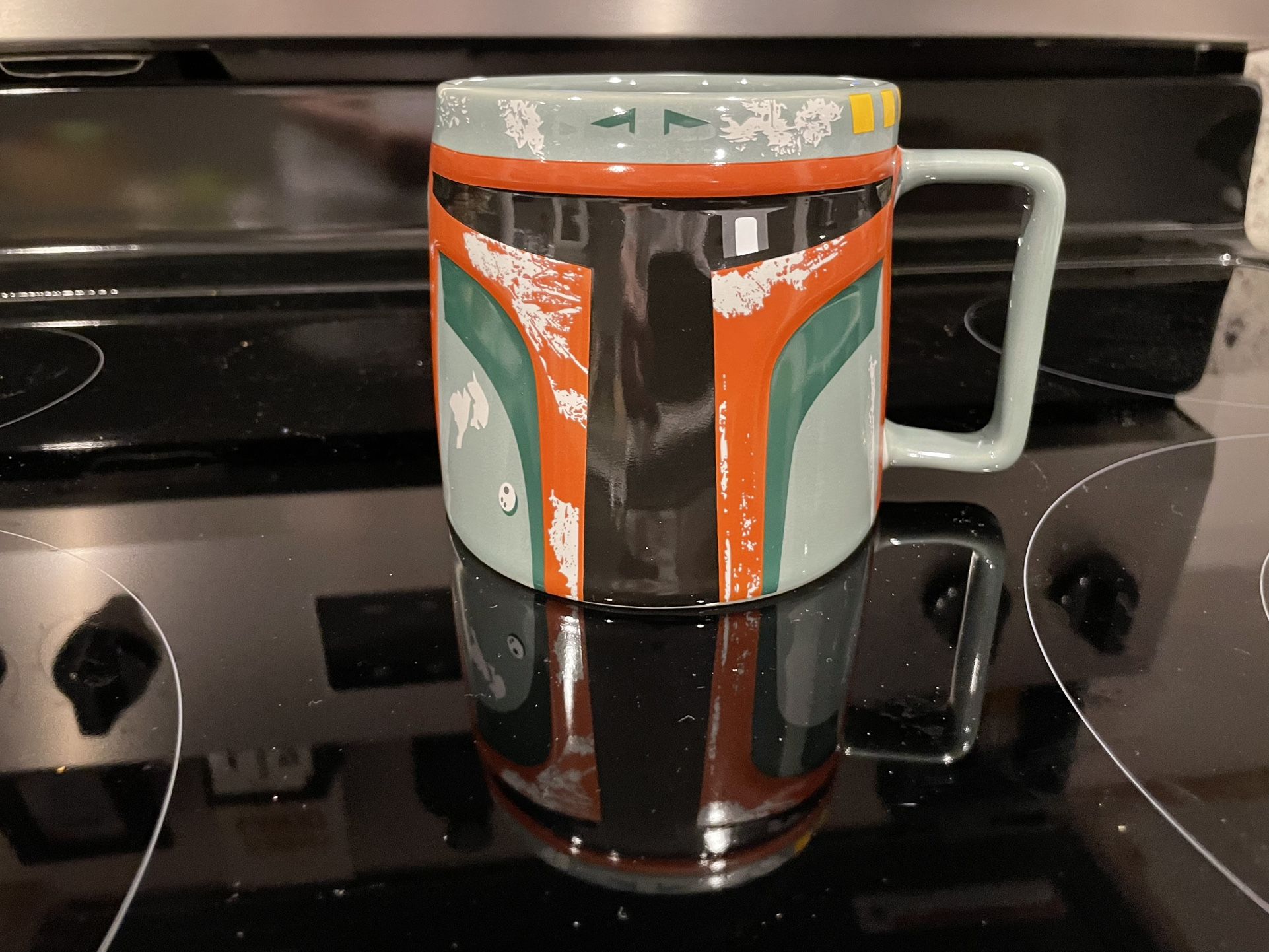 Disney Store Star Wars Boba Fett Helmet Coffee Mug Cup