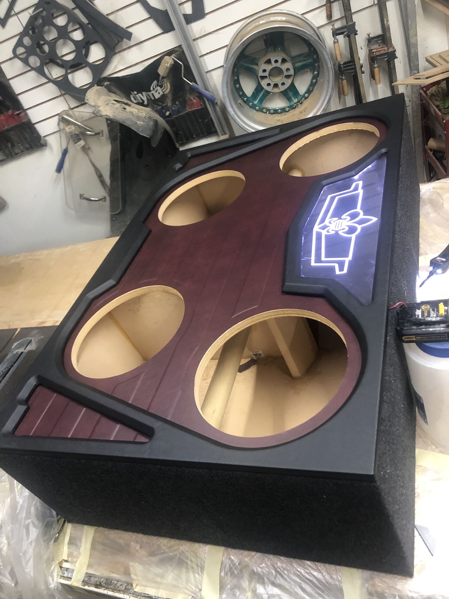 Custom subwoofer enclosures (high output tuned boxes)