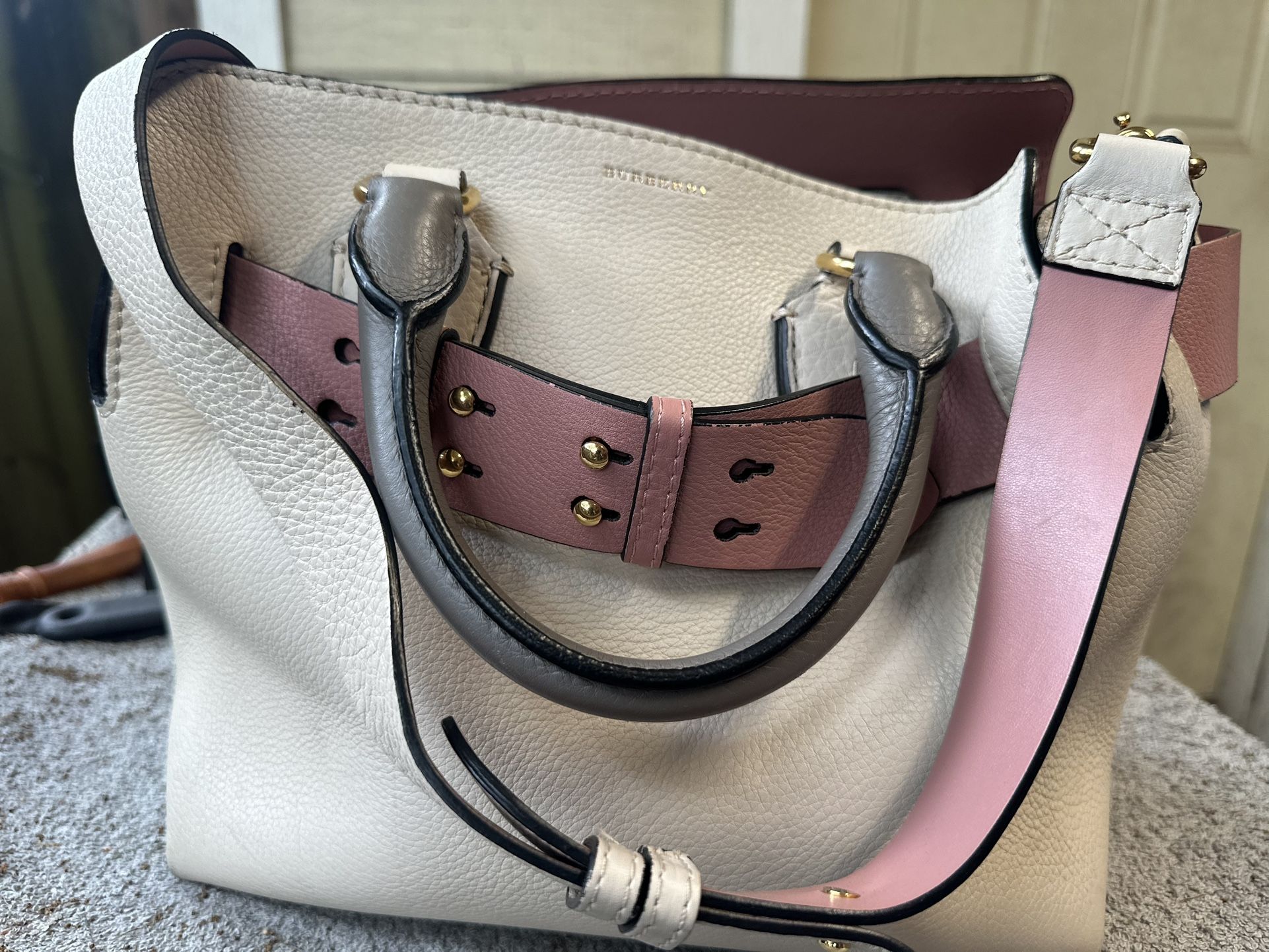 Burberry Marais Leather Small Belt Bag Tote