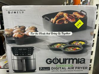 Gourmia 7-Quart Digital Air Fryer All-in-One Set