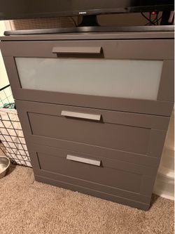 IKEA BRIMNES 3-Drawer Chest – Gray $100 OBO