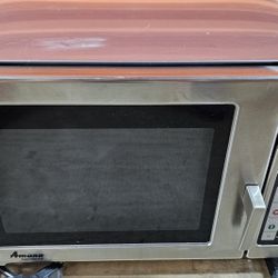 LIKE NEW - Original price: $1,268.00: Amana RFS12TS Stainless Steel Commerrcial Microwave 120V/1,200W
