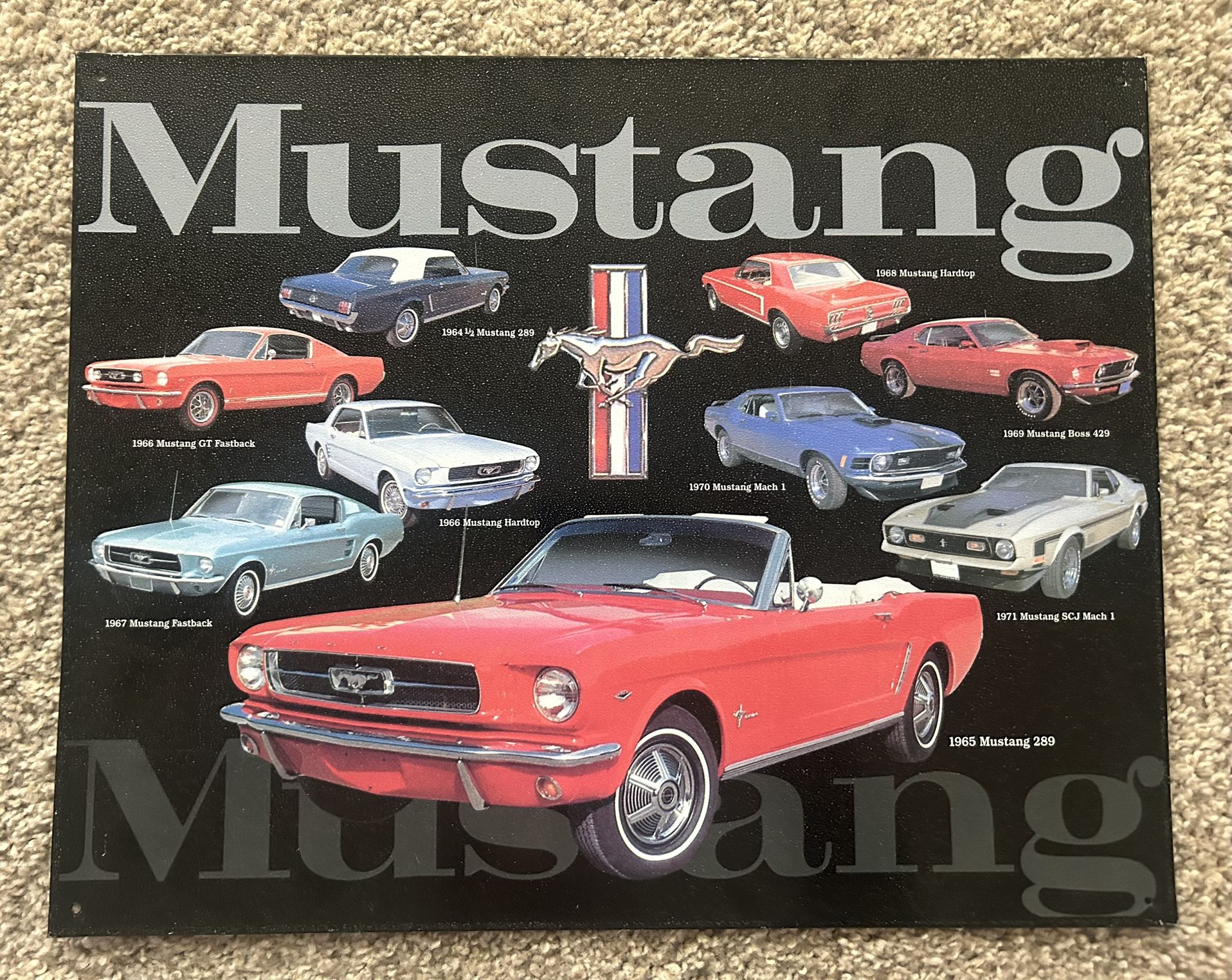 Mustang Metal Sign
