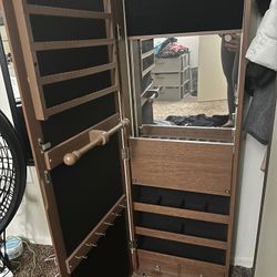 Jewelry Cabinet With Mirror 