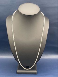 Sterling Silver 925 Italian 26 Inch Rope Chain 2.5 MM Lobster Clasp * 18.2 GRAMS