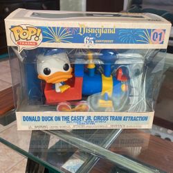 Donald Duck On The Casey Jr Circus Train Attraction