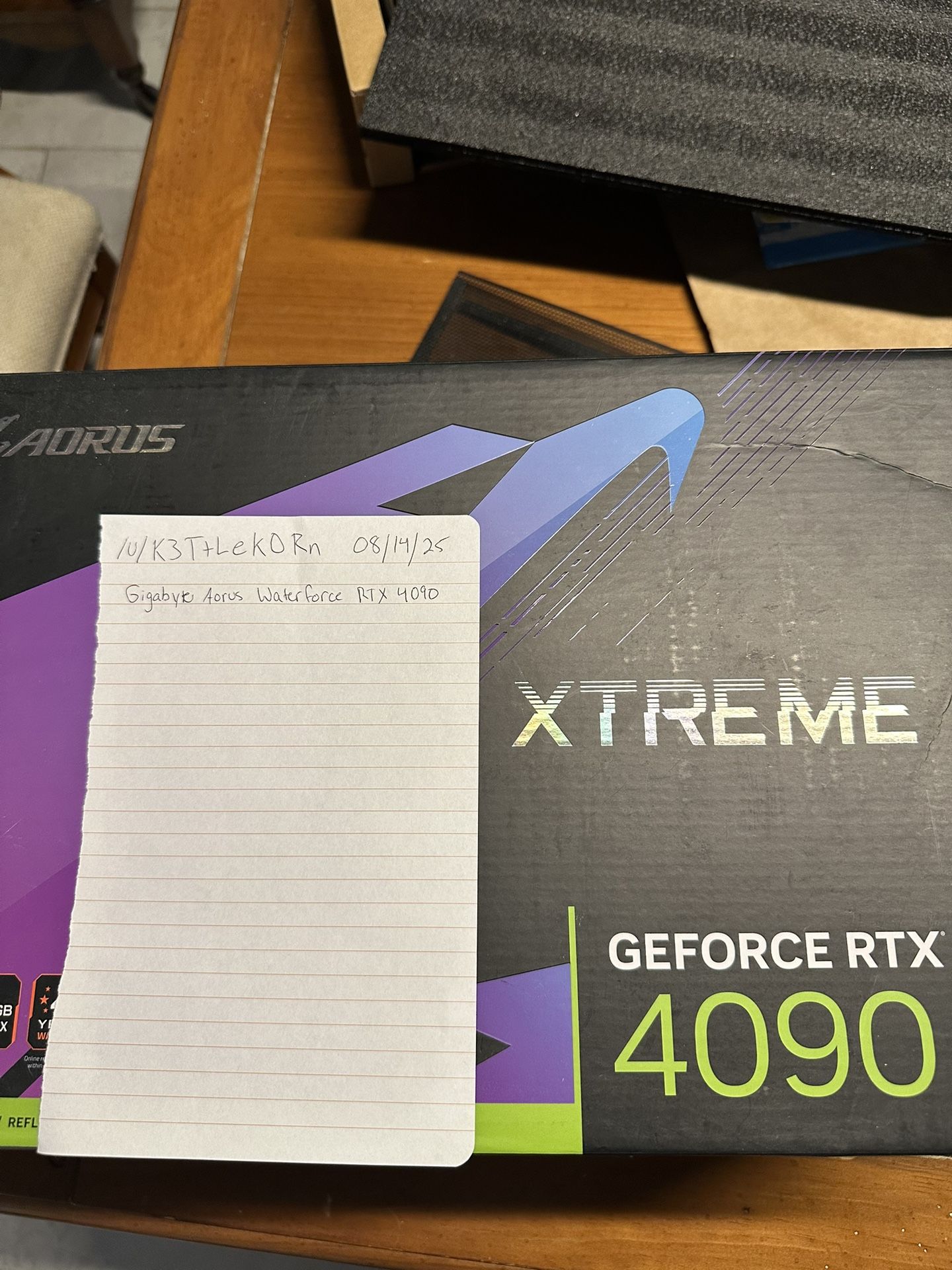 RTX 4090 Gigabyte Aorus Xtreme Waterforce