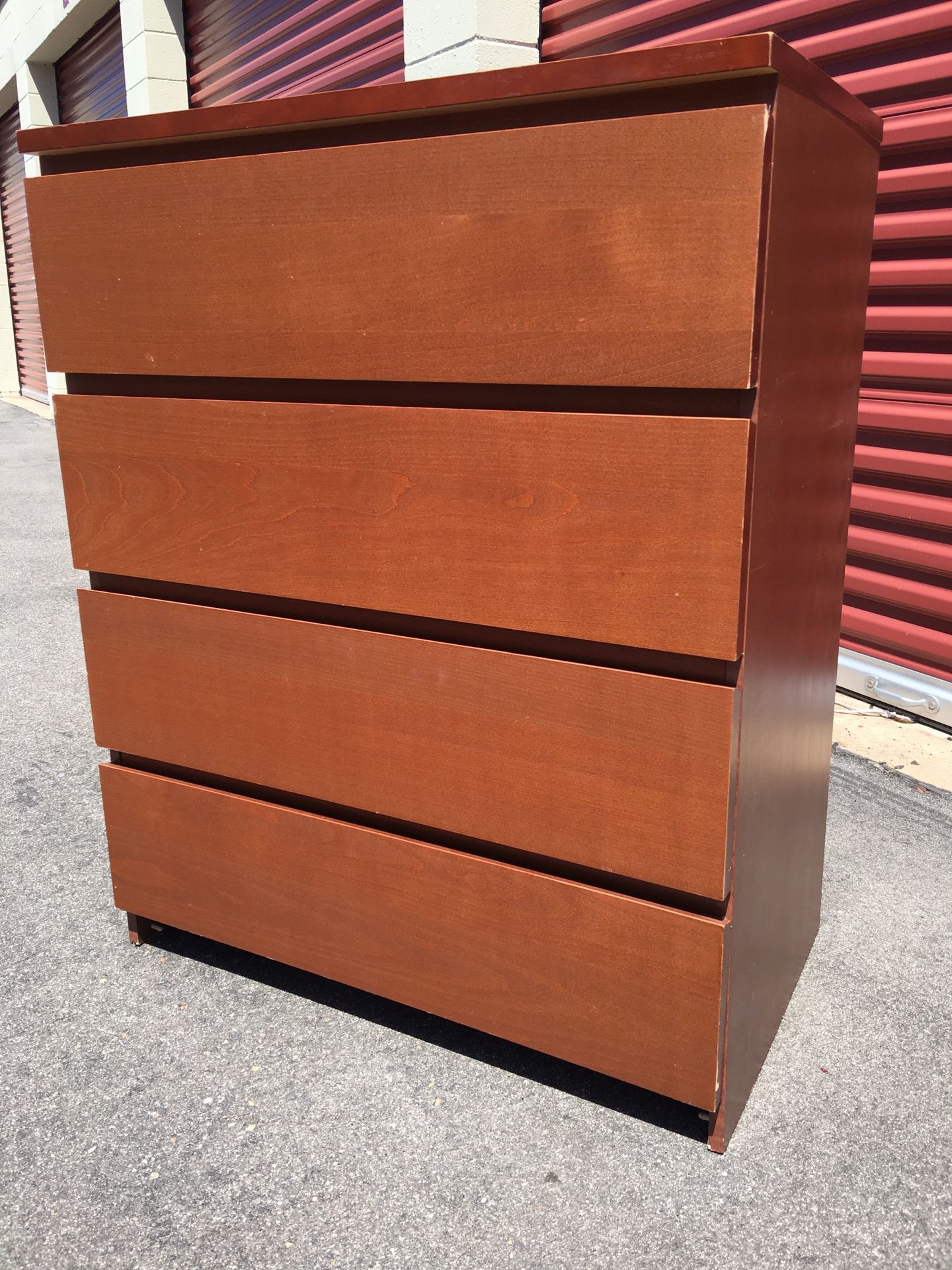 IKEA Malm 4 Drawer Dresser / Chest of Drawers - Brown