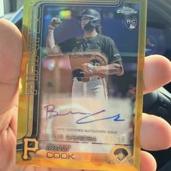 Billy Cook Autograph Numbered Card 