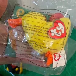 Rare Error with eyes McDonald’s TY Quackers teenie beanie baby Sealed in package $40