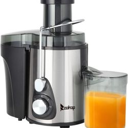 American Standard J02,600W,Large Caliber,1000ML Slag Cup Double Gear Electric Juicer,Stainless-steel