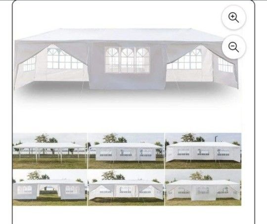 10x30 wedding party tent outdoor canopy teng with 8 side walls white FOR SALE  %