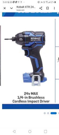 24V Max Impact Driver kobalt