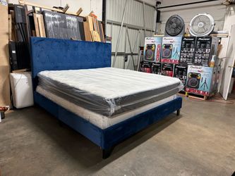 King bed frame and mattress $330
