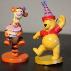  Winnie Pooh Tigger Birthday Cake Topper Set 2 Disney Applause Decopac Toy Figure