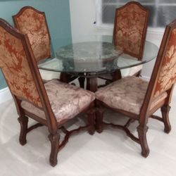 Glass Dining Table And Chairs
