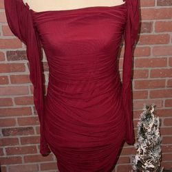Red Dress , Burgundy Dress Cocktail Dress