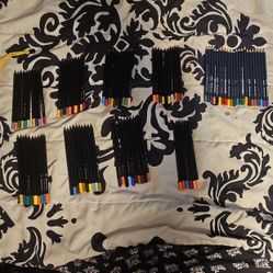 Faber-Castell Black Edition Colored Pencils 76 Ct And Faber Castell goldfaber Colored Pencils 22 Ct A Total Of Both Together Is 98