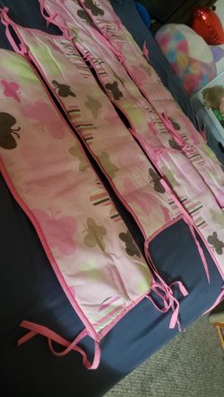 Proteccion Para Cuna Rosa