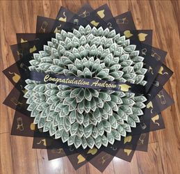Graduation money bouquet