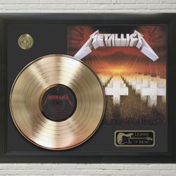 Metallica "Master of Puppets" Framed Gold Record Album LP (1/500)- Brand NEW !!!