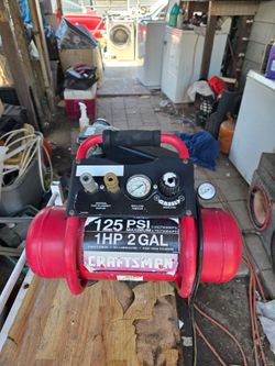 Craftsman 2-gallon air compressor.