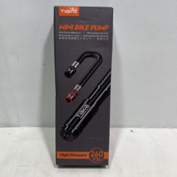 Tiakia Mini Bike Pump, Portable Compact Bicycle Pump, High Pressure, # SH-0501