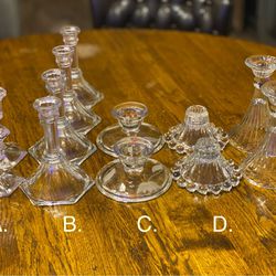 Beautiful tapered candle holders.  5 sets (priced Individually)                 See Description.  One set $25. Two sets $40.  Three sets $50.   Beauti