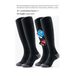 Brand new 2 pairs Breathable Compression Socks