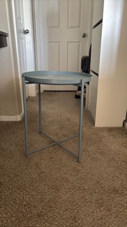 Blue IKEA side table