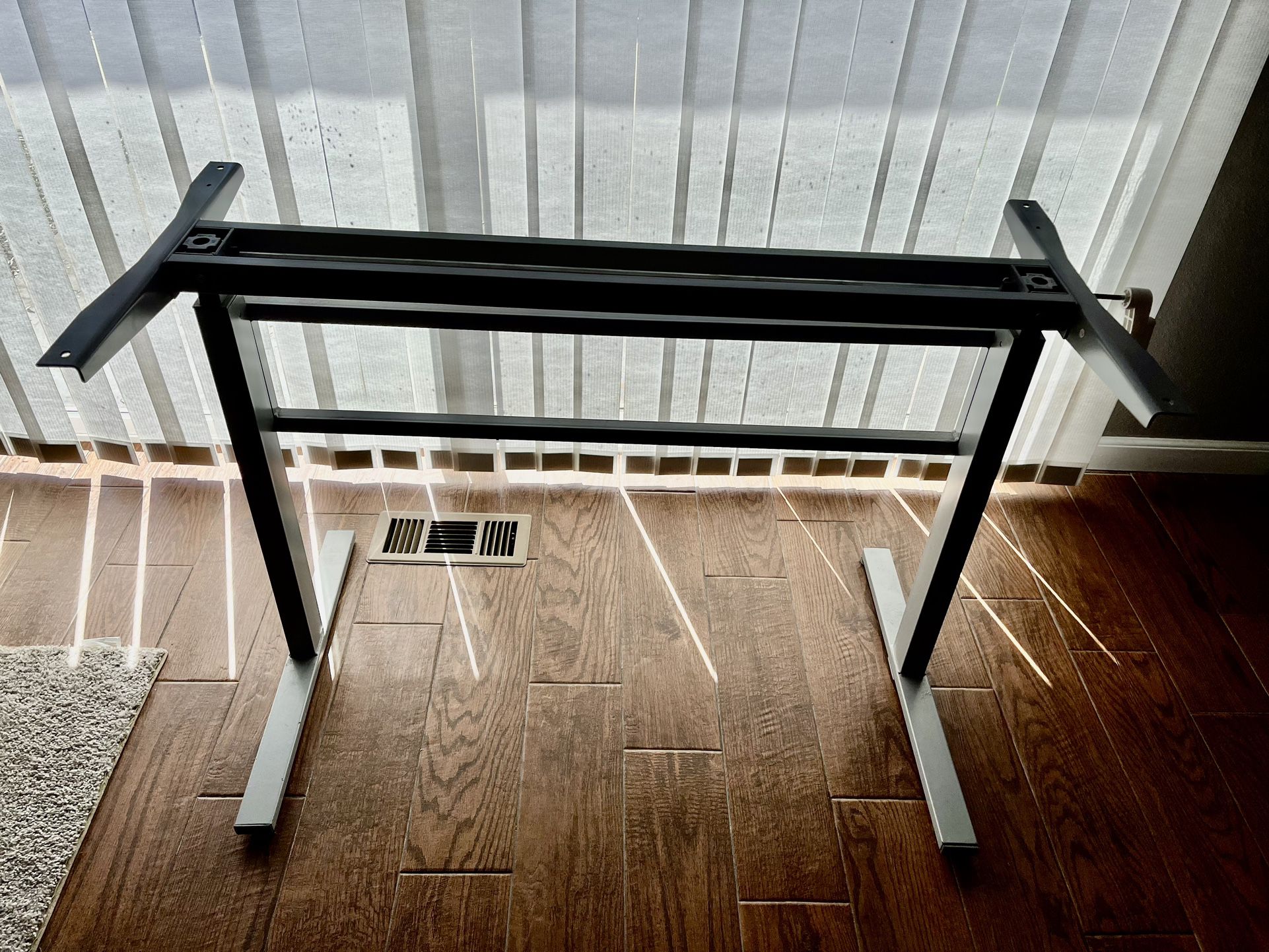 Manual Standing Desk Frame - Grey