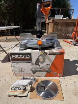 Ridgid 12” dual bebel miter saw