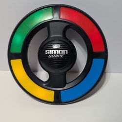 2013 Hasbro Simon Swipe Electronic Memory Game Toy Round Light Up Pattern Challenge

