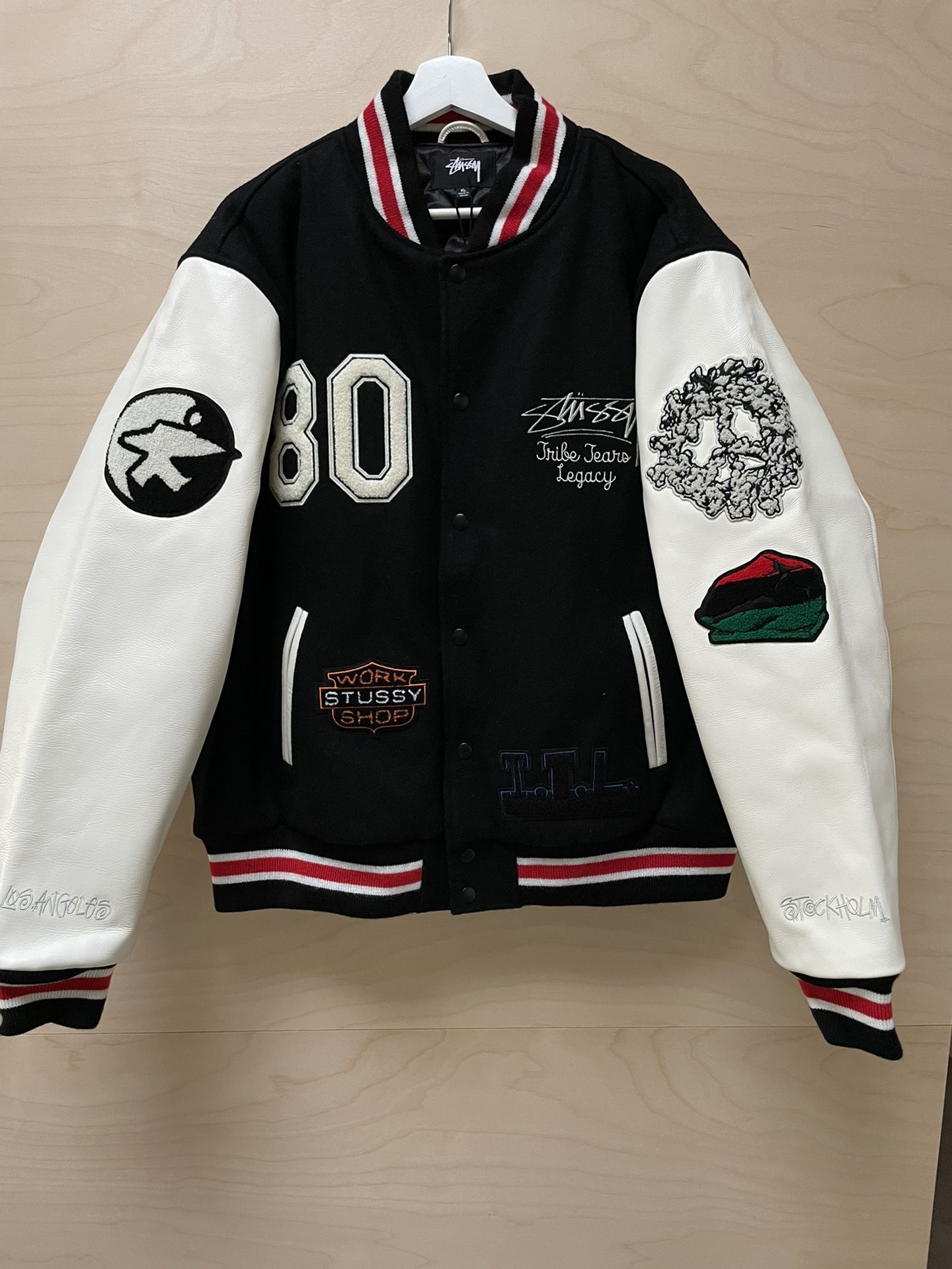 Stussy Denim Tears Our legacy varsity jacket XL for Sale in Los