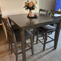 Gray Height Dining Table