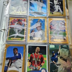 300+ Baseball Cards, 37 Sheets In The Notebook 
