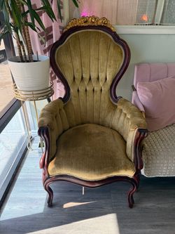 Vintage Victorian furniture armchairs