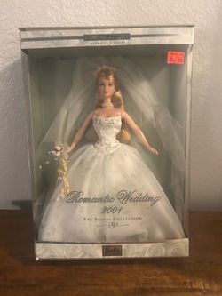 New 2001 Romantic Wedding Barbie Doll