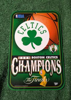 2008 Boston Celtics 16x10 NBA Champions Sign