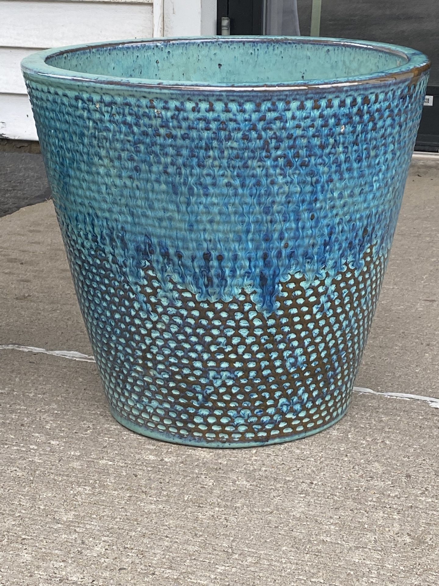 Ceramic Blue Planter