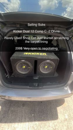 Dual 12’ Kicker SubWoofers
