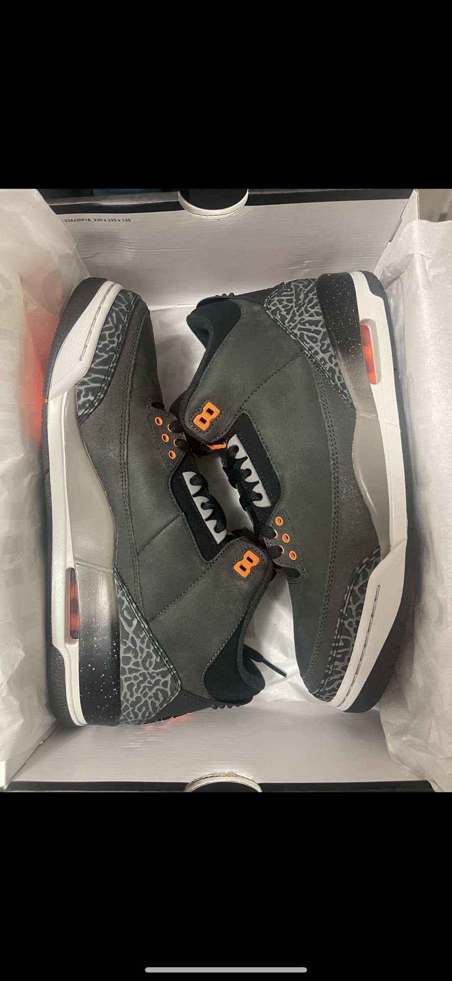 DS JORDAN 3 FEAR SIZE 10