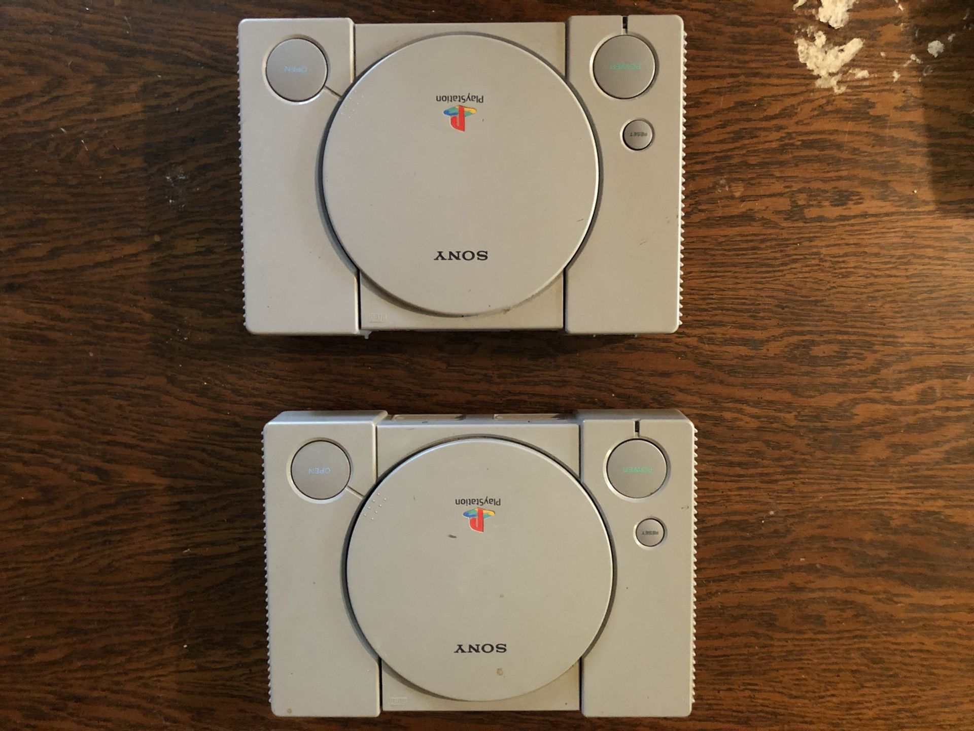 Two Sony PlayStation systems for repair/parts