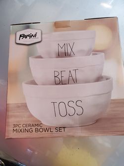 Parini - 3 pc Ceramic Mixing Bowl Set