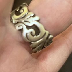 Handmade By Me (A MEXICAN SOLID (Double Wrapped SILVERWARE RING) So I Took A Very High End Silver Spoon And “SOME SAY RUINED IT” Do You Think So??