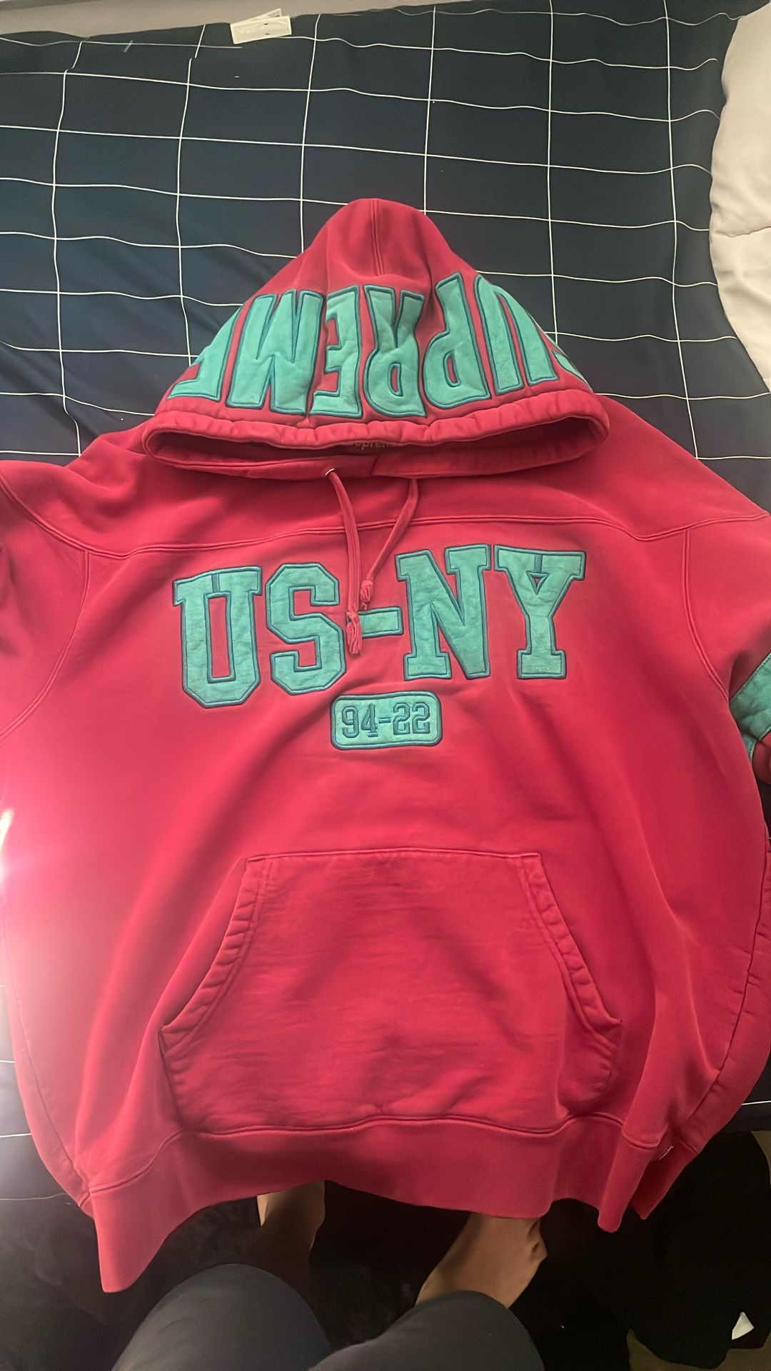 Supreme Men's US-NY Hooded Sweatshirt