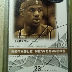 Lebron James Notable Newcomers Card 