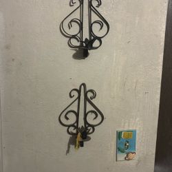 Pair Of Vintage Candle Holders