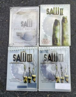 SAW 1,2,3 DVD's! Collectors editions!